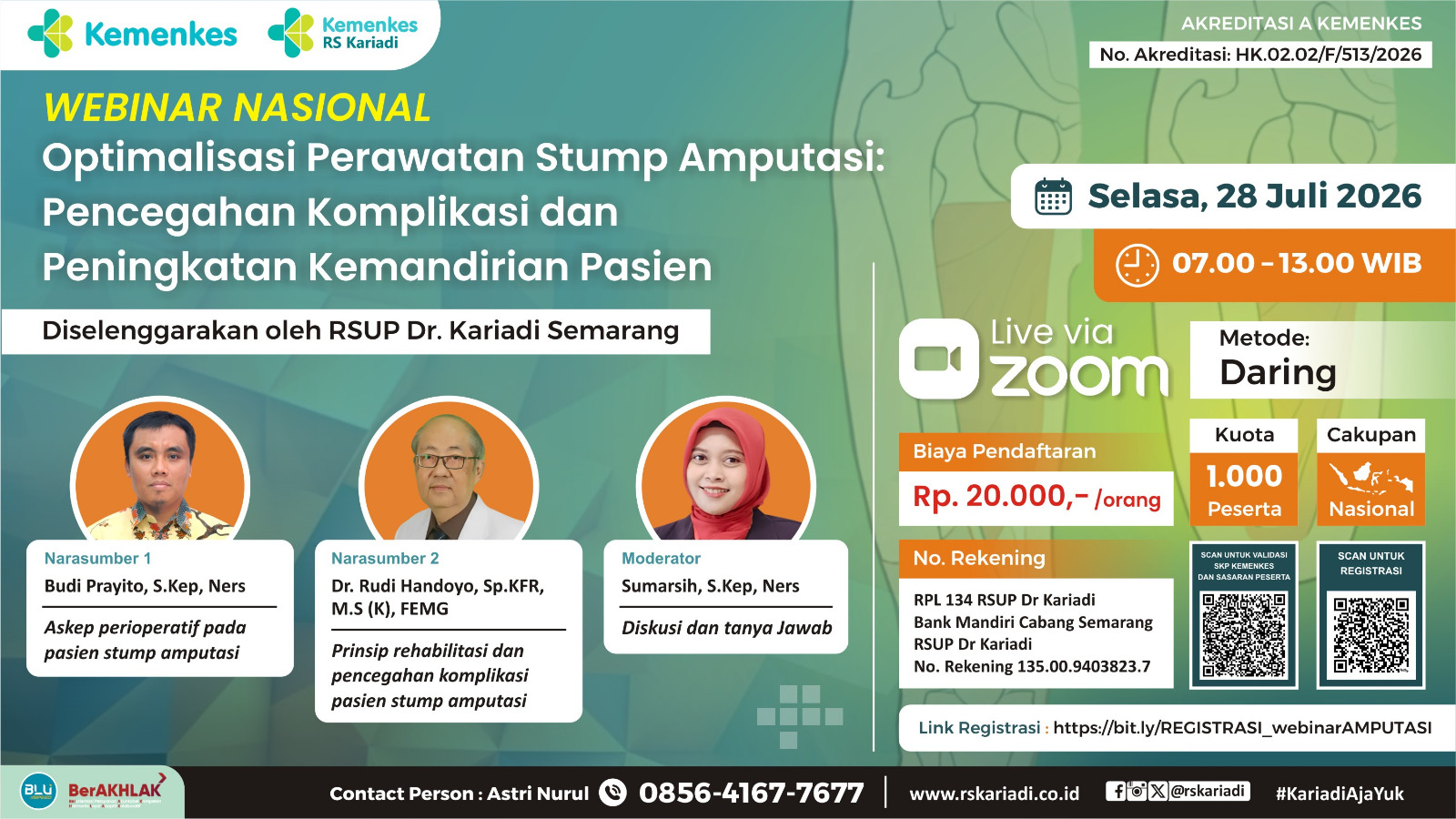  Webinar Kesehatan Nasional - Optimalisasi Perawatan Stump Amputasi: Pencegahan Komplikasi dan Peningkatan Kemandirian Pasien