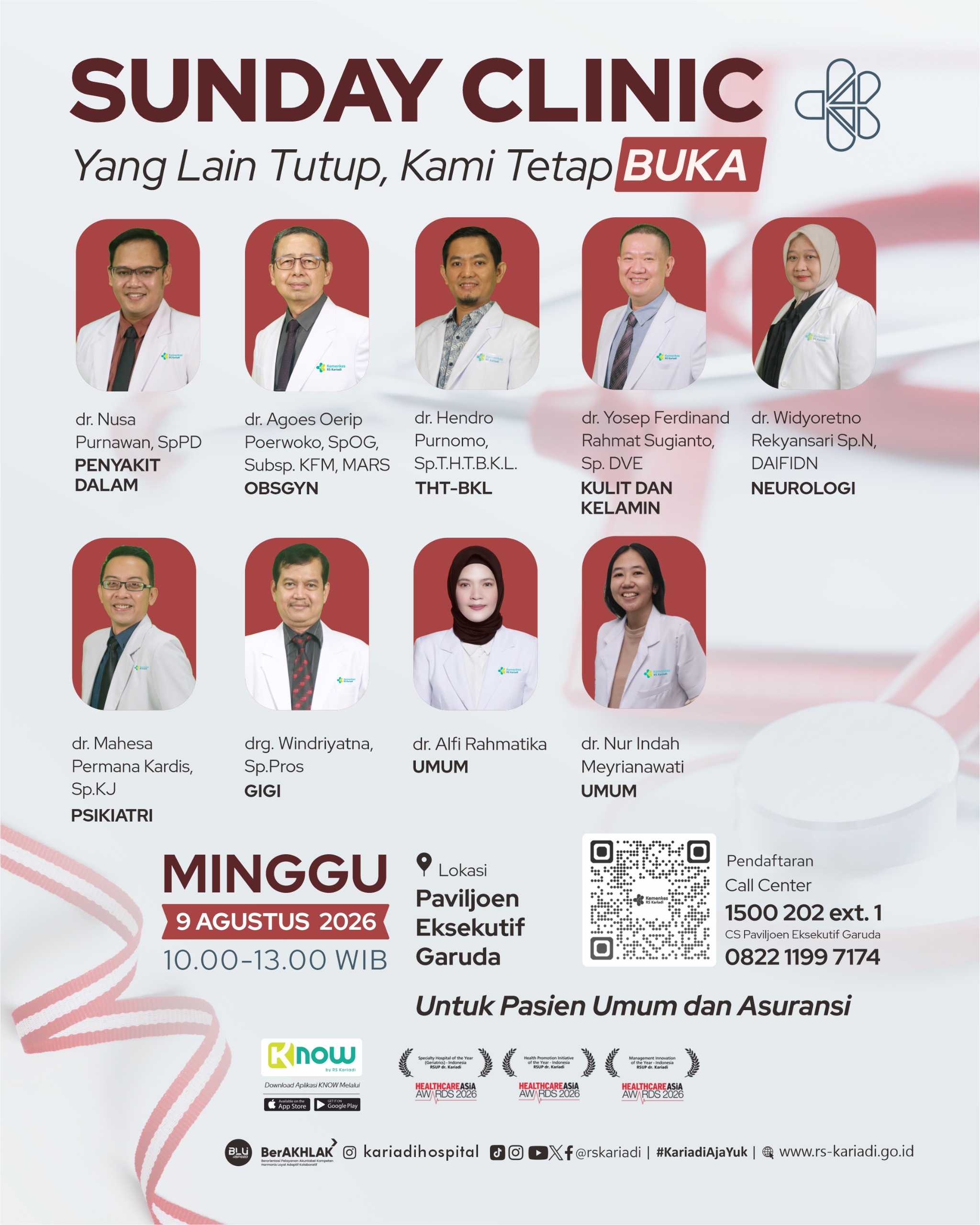 Sunday Clinic 9 Agt 2026