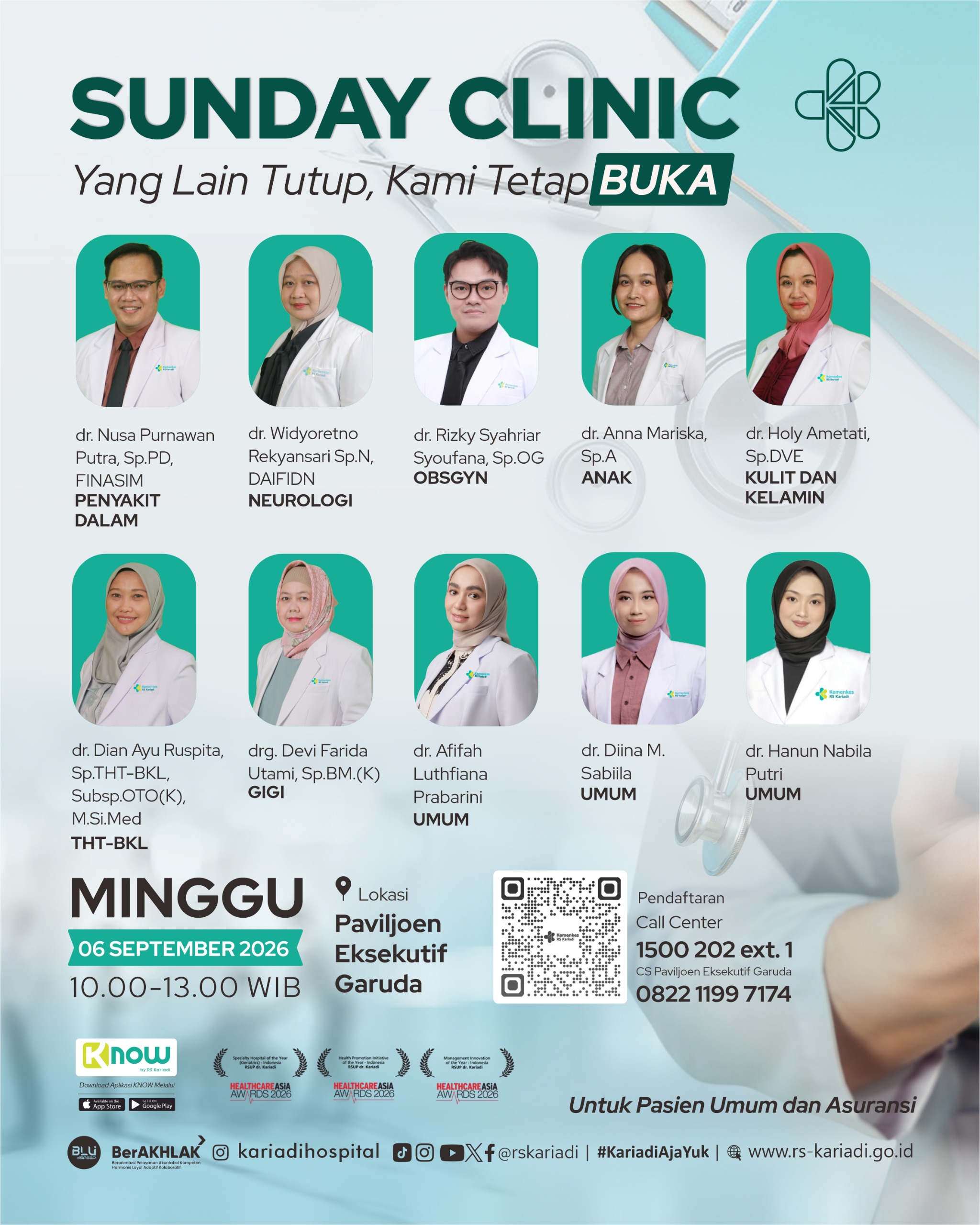 Gambar Konten Sunday Clinic 6 September 2026