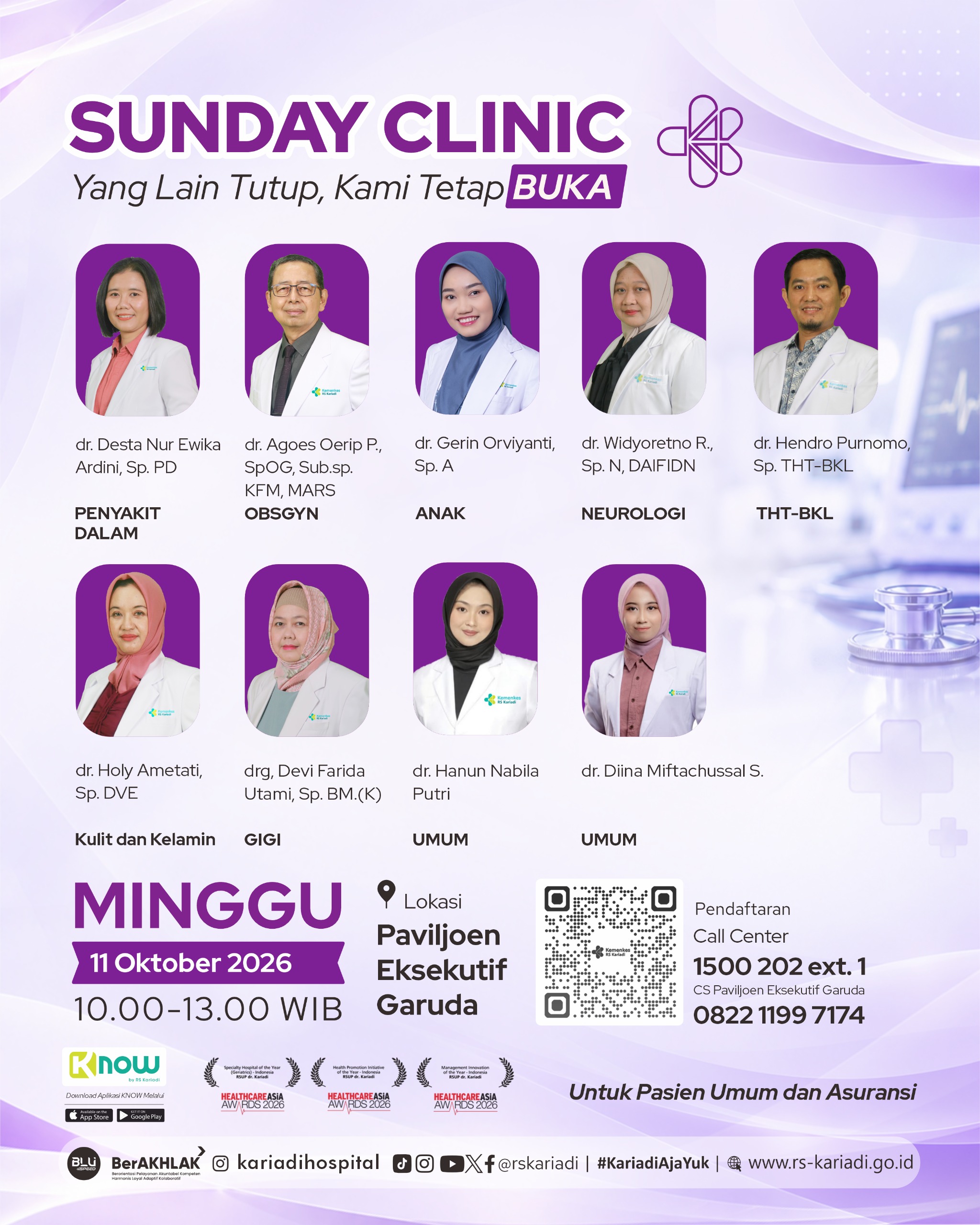 Gambar Konten Sunday Clinic 11 Okt 2026