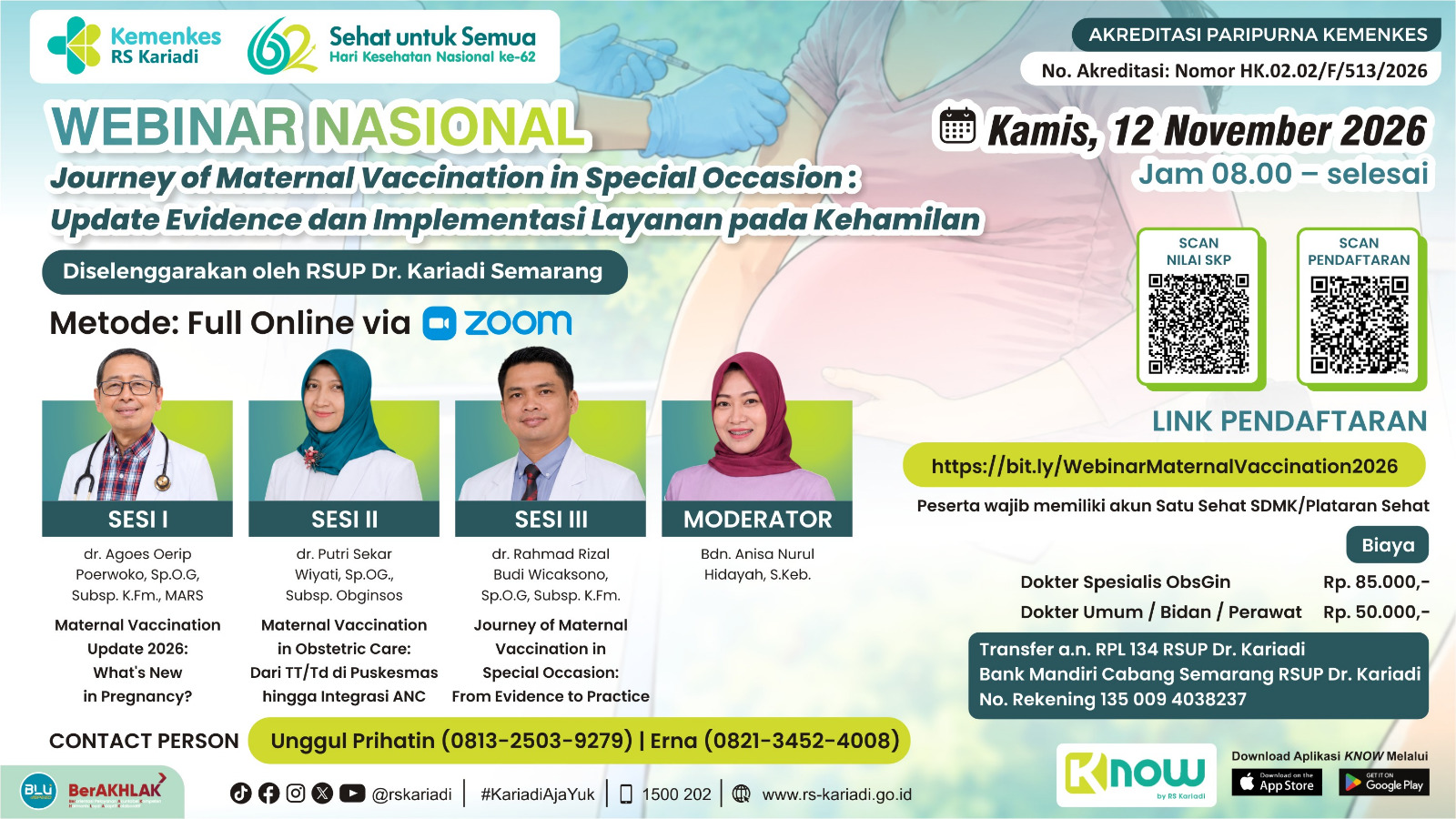 Gambar Konten Webinar Nasional Journey of Maternal Vaccination in Special Occasion