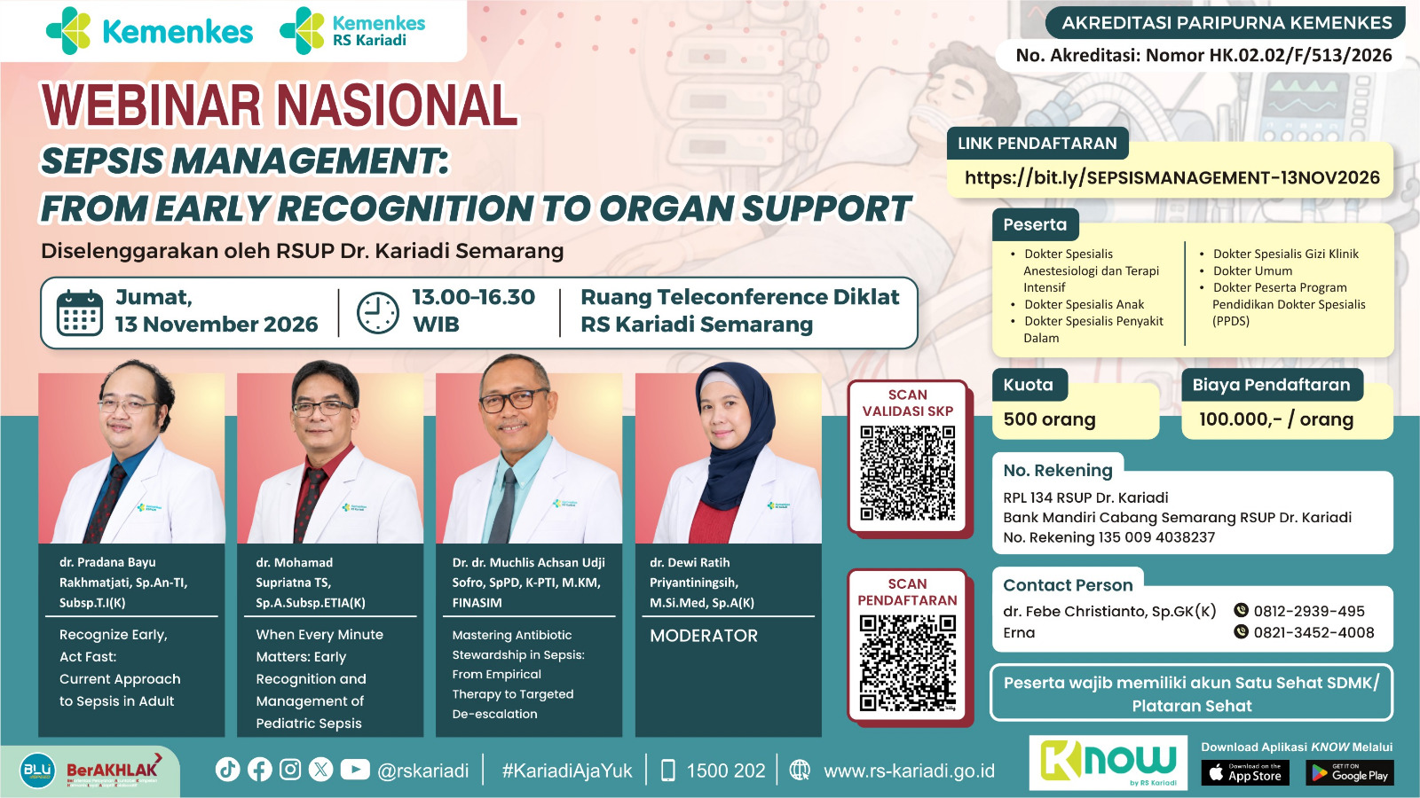 Gambar Konten  Webinar Sepsis Management: From Early Recognition to Organ Support
