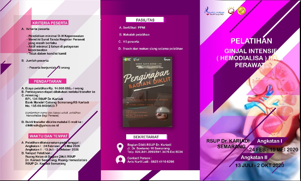 Pelatihan Ginjal Intensif Hemodialisa Bagi Perawat