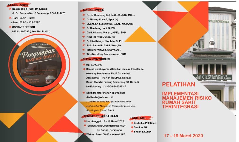 Pelatihan Manajemen Risiko RS Terintegrasi
