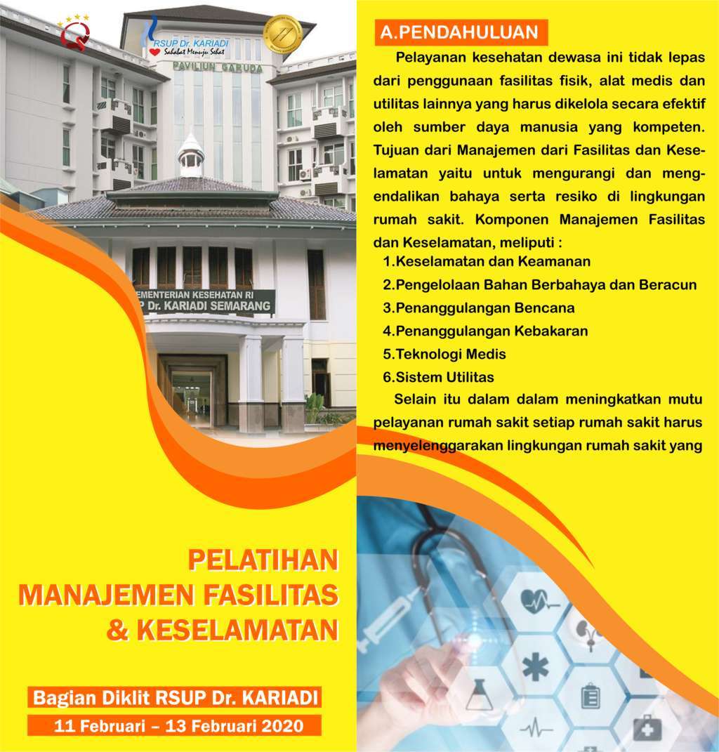 Pelatihan Manajemen Fasilitas dan Keselamatan RS